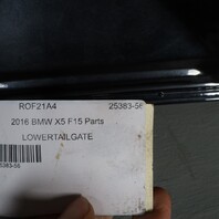 2014-2018 BMW X5 Lower Trunk Tailgate Black Sapphire 41007378123 OEM Used