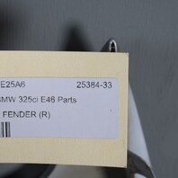 2004-2006 BMW 325ci 330ci Right Fender Silver 41347065264 OEM Used