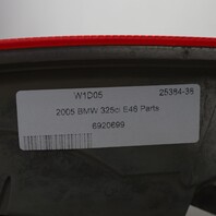 2004-2006 BMW 325i 330i M3 Coupe Left Tail Light LED 63216920699 OEM Used