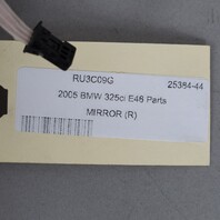 2004-2006 BMW 325ci 330ci E46 Cpe/Conv Right Door Mirror 51168247120 OEM Used
