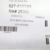 2013-2018 BMW 335xi 340xi Right Front Strut Shock Spring 31316791650 OEM Used