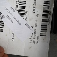 BMW 328i 335i 430i 440i Left Front Axle Shaft CV Joint 31607597693 OEM Used