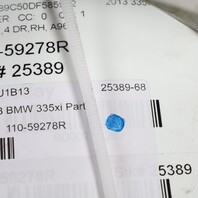 2012-2018 BMW 328i 328i 330i 335i 340i Right Fender White 41009621598 OEM Used