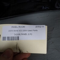 2011-2017 BMW X3 F25 Left Rear Door Panel Black 51427279939 OEM Used