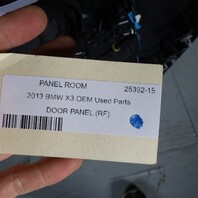2011-2017 BMW X3 F25 Right Front Door Panel Black 51417394528 OEM Used