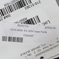 2011-2017 BMW X3 X4 Front Seat Belt Buckle 72117260207 OEM Used