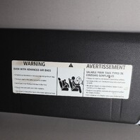 2011-2017 BMW X3 X4 Left Sun Visor Black 51168062217 OEM Used