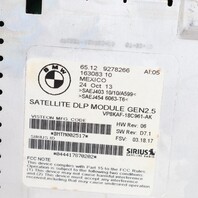 BMW Sirius Satellite Radio Tuner Control Module 65129278266 OEM Used