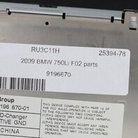 2009 BMW 750i Disc DVD Changer Player 65129196670 OEM Used