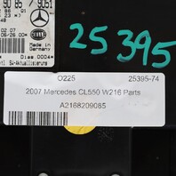 2007-2010 Mercedes CL550 CL600 Dome Light Sunroof Switch 2168209085 OEM Used