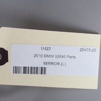 2010 BMW 528i 535i 550i Left Door Mirror 51167203485 OEM Used