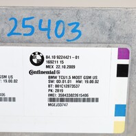 BMW 328i 128i 550i 650i 750i X5 Bluetooth Telematics Module 84109224421 OEM Used