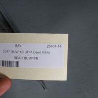 2015-2017 BMW X3 F25 Rear Bumper Cover Glacier Silver 51127392992 OEM Used