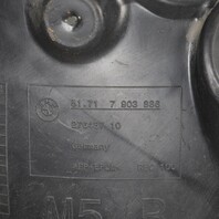 2013-2016 BMW M5 F10 Right Front Fender Liner Rearward OEM 51717903886