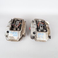 1999-2004 Porsche 911 996 C4 Front Brake Calipers Pair Silver Brembo OEM Used