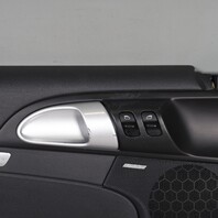 2005-2012 Porsche Boxster Cayman Left Door Panel Leatherette Black OEM Used