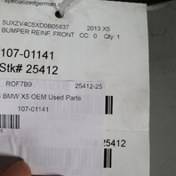 2011-2013 BMW X5 E70 Front Bumper Reinforcement 51117229085 OEM Used