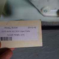2010-2013 BMW X5 Left Rear Door Panel Nevada Black Oyster 51427256435 OEM Used