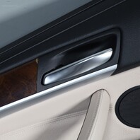 2010-2013 BMW X5 Left Rear Door Panel Nevada Black Oyster 51427256435 OEM Used