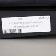 2009-2015 BMW 740i 750Li Center Console Armrest Black 51169171267 OEM Used