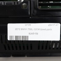 BMW 535i 550i 640i 750i X3 Speedometer Instrument Cluster 62108795126 OEM Used