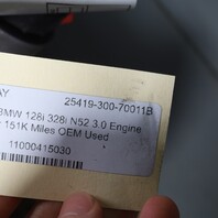 2007-2013 BMW 128i 328i N52 3.0 Engine Motor 151K Miles OEM Used