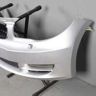 2008-2011 BMW 128i Front Bumper Cover With Grilles Titan Silver OEM Used