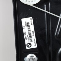 2008-2013 BMW 128i 135i Conv Left Quarter Window Regulator 51377165599 OEM Used