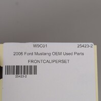 2005-2010 Ford Mustang GT Front Brake Caliper Set Pair 6R3Z2B121AA OEM Used