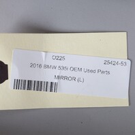 2014-2016 BMW 528i 535i 550i Left Door Mirror 51167350681 Grey OEM Used