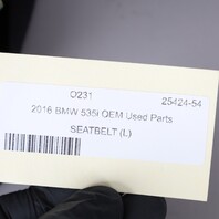 2011-2016 BMW 528i 535i 550i M5 F10 Left Front Seat Belt 72117241747 OEM Used