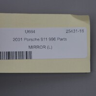 1997-2004 Porsche 911 Boxster Left Door Mirror 10 Pin OEM Used