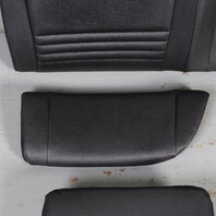 2000-2004 Porsche 911 996 Convertible Rear Seat Set Upper Lower Black OEM Used