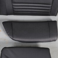 2000-2004 Porsche 911 996 Convertible Rear Seat Set Upper Lower Black OEM Used