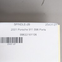 1999-2004 Porsche 911 996 Left Rear Spindle Knuckle Hub 99633111105 OEM Used