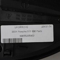 2000-2004 Porsche 911 996 Speedometer Cover Trim Leatherette Black OEM Used