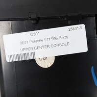 99-01 Porsche 911 996 Center Dash Air Vent Bezel Black Single Din OEM Used