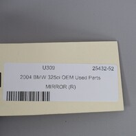 2004-2006 BMW 325ci 330ci E46 Cpe/Conv Right Door Mirror 51167153134 OEM Used