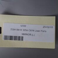 2004-2006 BMW 325ci 330ci E46 Cpe/Conv Left Door Mirror 51167153133 OEM Used
