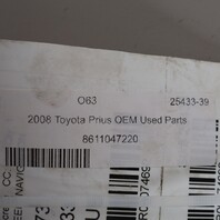 2006-2008 Toyota Prius Navigation Information Display Screen 8611047220 OEM Used