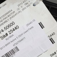 2011-2016 BMW 535i 640i 740i Radiator Cooling Fan 17427647652 OEM Used