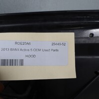 2011-2016 BMW 528i 535 550i M5 Hood 41617207194 Black OEM Used