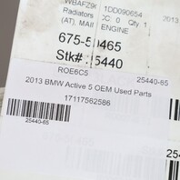 2010-2016 BMW 535i 535i GT 740i 740i Active 5 Radiator 17117562586 OEM Used