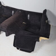 1999-2004 Porsche 911 996 Convertible Black Rear Seat Carpet OEM Used