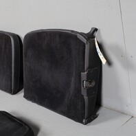 1999-2004 Porsche 911 Convertible Rear Seat Set Black Draped Leather OEM Used