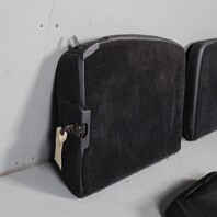 1999-2004 Porsche 911 Convertible Rear Seat Set Black Draped Leather OEM Used