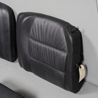 1999-2004 Porsche 911 Convertible Rear Seat Set Black Draped Leather OEM Used