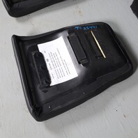 1999-2004 Porsche 911 Convertible Rear Seat Set Black Draped Leather OEM Used