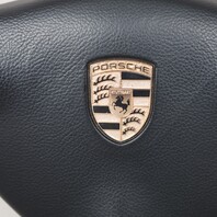 2000-2004 Porsche 911 Boxster 3 Spoke Steering Wheel Airbag Black OEM Used