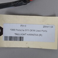 1999-2004 Porsche 911 Tail Light Brake Bulb Wire Harness 99663144600 OEM Used